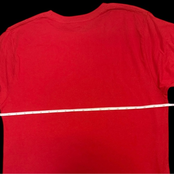 Oh Snap! Christmas Holiday Short Sleeve T-shirt Red Gingerbread Man - Medium - Picture 3 of 4